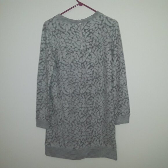 Lou & Gray Ladies, small dark gray w/light gray pattern, soft zipper back dress - Picture 3 of 7